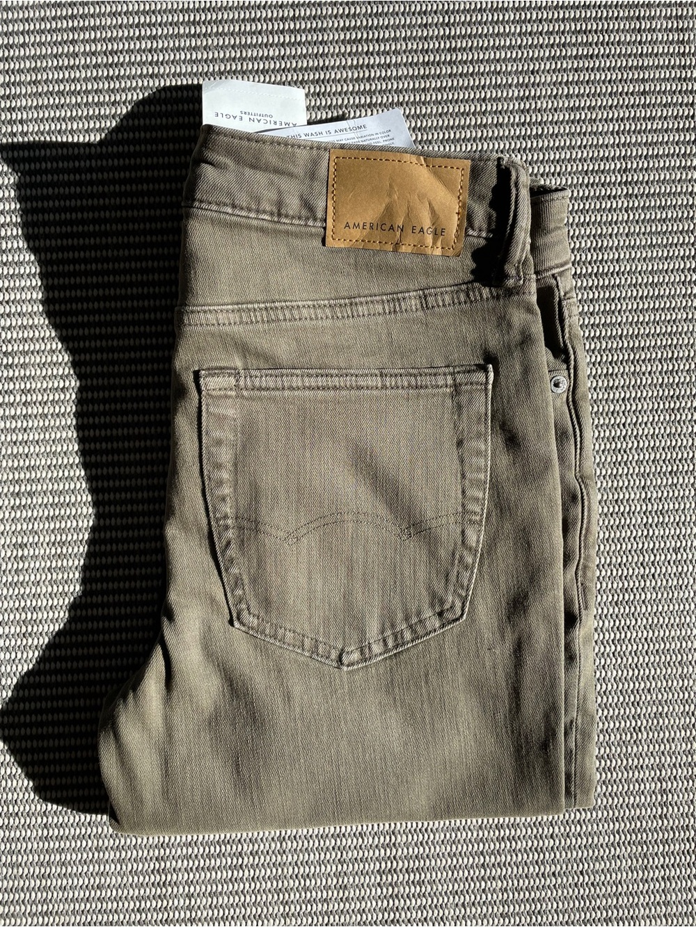 American Eagle Outfitters Slim Jeans in Olive Green 29x32